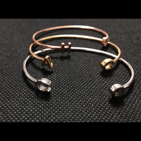 Coach trio gold,silver, and copper cuff bangle set. - Picture 3 of 4